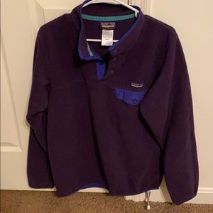 Purple Patagonia Synchilla Pullover! Size Large!